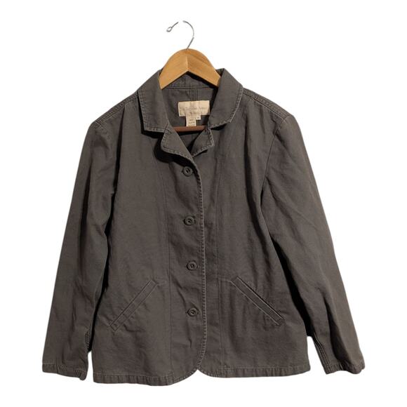 The Territory Ahead Cotton Button Front Jacket Blazer Women's Size Medium S - Picture 1 of 3
